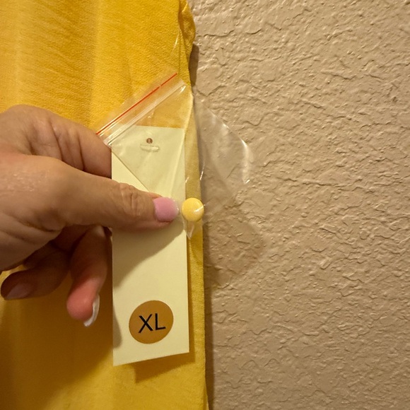 NEW with Tag Tacera Yellow Midi Sleeveless Dress - Picture 6 of 11